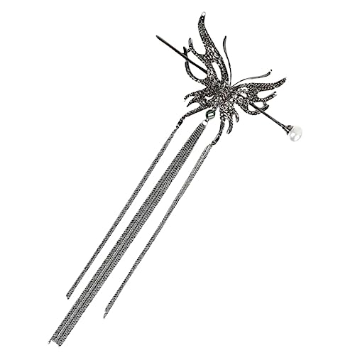 GALPADA Haarstab für Damen mit Schmetterlingsdesign Retro Haarschmuck aus Robustem Material für Hochzeiten Partys und Alltag für Langes Haar und Verschiedene Frisuren von GALPADA