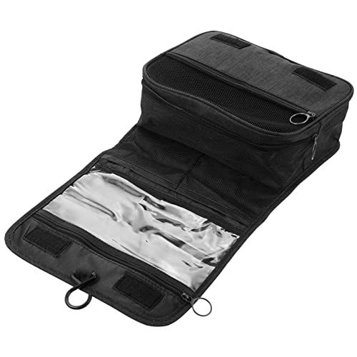 GALPADA Großzügige Tragbare Toilettentasche Mit Haken Multifunktionale Kulturbeutel Für Männer Und Damen Wasserabweisend Für Reisen Schwarz von GALPADA