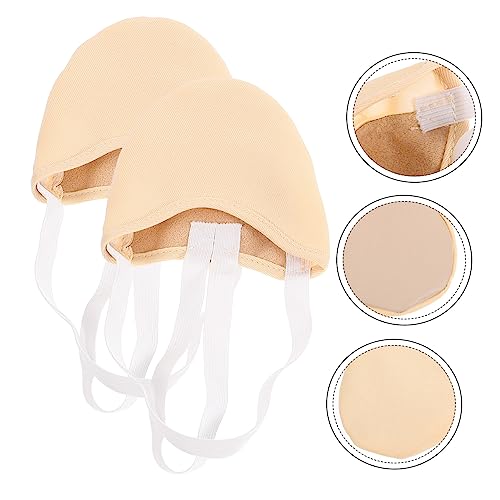 GALPADA Halbsohlen Ballettschuhe Damen Leicht Elastisch Atmungsaktiv rutschfest für Modernes Tanzen Mädchen Ballettschläppchen und in Hellgold XL von GALPADA