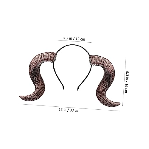 GALPADA Halloween Haarreif mit Hörnern Leichter und Bequemer Cavel Hair Hoop in Old Gold Langlebiges Material Kostüm Accessoire für Halloween und Karnevalspartys Einzigartiges Design für von GALPADA