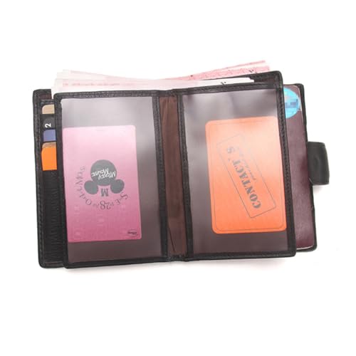 GALPADA Brieftasche für Passinhaber kreditkarten hüllen scheckkarten-etui Wallet Aufbewahrungstasche Reisepass-Organizer-Geldbörse Halter Brieftasche Multifunktion ID-Ordner Liebhaber von GALPADA