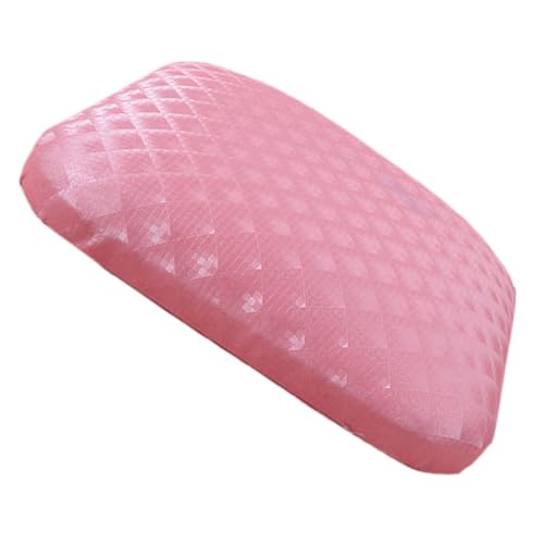 GALPADA Handauflage Maniküre Kissen Imitationsleder Rutschfest Nagelkunst Handstütze Ellbogenpolster Rosa für Nailart und Zuhause von GALPADA