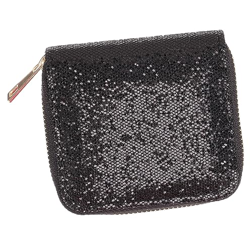 GALPADA Geldbörse Mit Mini-reißverschluss Münztüte-wechselhalter Glitzer Geldbörse Glänzende Clutch Geldbörse Brieftasche Kartenetui Für Damen Clutch Für Damen Frau Handtasche Kurz von GALPADA