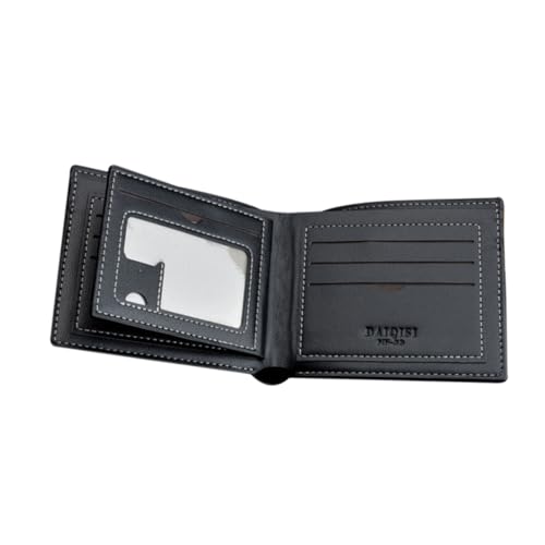 GALPADA Geldbörse Für Herren Mit Reißverschluss Kleine Portemonnaie Aus Kunstleder Halter Für Männer Herrentasche Mit Mehreren Fächern Münzgeldbörse Für Herren von GALPADA