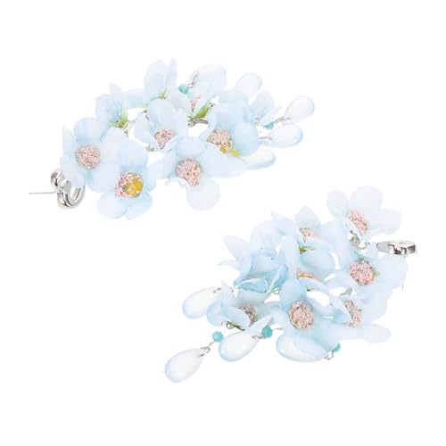 GALPADA Herz Blumen Ohrringe mit Tassel Handgefertigter Schmuck für Damen Sommerliche Urlaub Accessoires Statement Drop Ohrhänger in für Geburtstag und Hochzeit von GALPADA