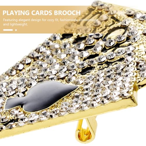 GALPADA Hip hop Brosche Brustnadel Kreative Spielkarten Anstecknadel Goldfarben Modisches Accessoire Für Anzüge Kleider Und Taschen Unisex GALPADA Hip hop Brosche Brustnadel Kreative Spielkarten Anstecknadel Goldfarben Modisches Accessoire Für Anzüge Kleider Und Taschen Unisex von GALPADA