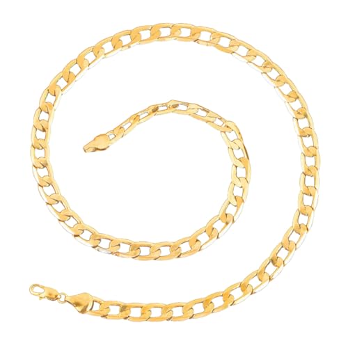 GALPADA Hip hop Kette für Männer Stil Punk Halskette Gold Plattiert Robuste Gliederkette Modischer Schmuck für Partys und Alltag von GALPADA