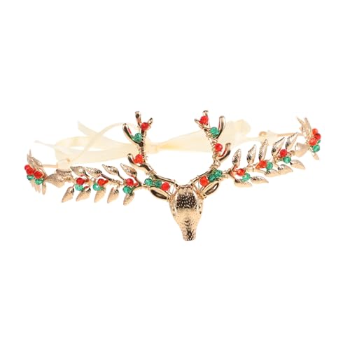 GALPADA Haarreifen Mit Strass-elementen Im Reh-design Dekoratives Stirnband Für Weihnachten Geeignet Für Damen Und Mädchen Robustes Material Leicht Zu Tragen Und Aufzubewahren von GALPADA