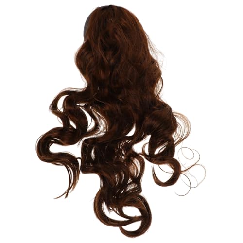 GALPADA Hitzebeständige Synthetische Langhaarperücke mit Natürlichen Lockigen Wellen Grauem Stirnband Bouncy Volumen Glueless Design Bequeme Damen Haarverlängerung für Alltag und Party von GALPADA