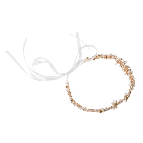 GALPADA Hochwertiges Braut-haarband mit Strass und Perlen Leichter und Bequemer Brautschmuck Handgefertigtes Zeitloses Headpiece für Hochzeit und Brautfrisuren Europäisch-amerikanischer von GALPADA