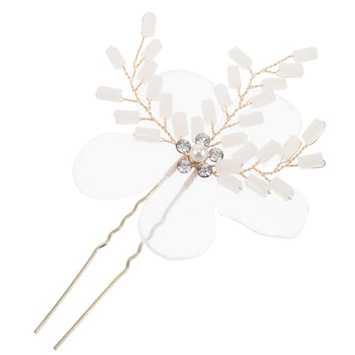 GALPADA Blumenschmuck Haarspange Für Bräute Handgefertigte Haarnadeln Mit Kristallen Und Strass Für Hochzeiten Vielseitig Einsetzbare Haaraccessoires Für Frauen Und Mädchen von GALPADA
