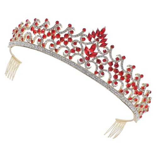 GALPADA Hochzeit Tiara Braut Krone mit Strass Barock Stil Eleganter Haarschmuck für Frauen Festliche Anlässe Party Brautaccessoire GALPADA Hochzeit Tiara Braut Krone mit Strass Barock Stil Eleganter Haarschmuck für Frauen Festliche Anlässe Party Brautaccessoire von GALPADA