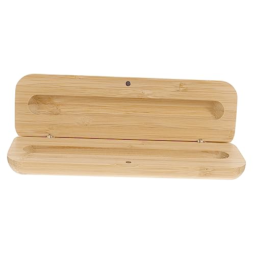 GALPADA Stiftebox Aus Holz Federmäppchen Bürobedarf Mit Deckel Für Schreibwaren Aufbewahrung Und Organisation Natürliche Farbe von GALPADA