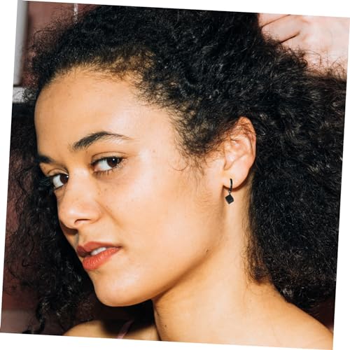 GALPADA Hoop Ohrringe Damen Würfel Design Ohrschmuck Komfortabel Langlebig Damenohrringe Geschenkidee für Frauen und Mädchen von GALPADA