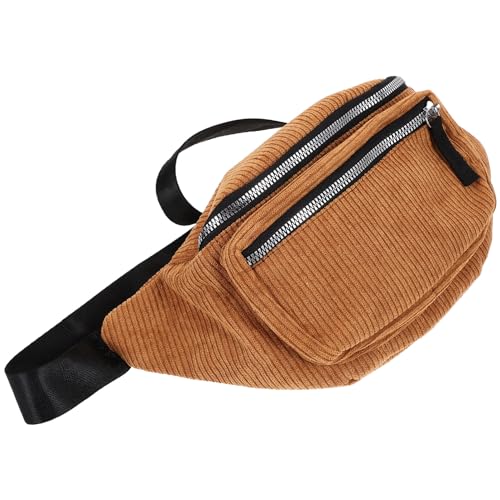 GALPADA Hüfttasche Tragbare Umhängetasche Stilvolle Brusttasche Cord-Packung Umhängetasche Für Mädchen Und Frauen von GALPADA