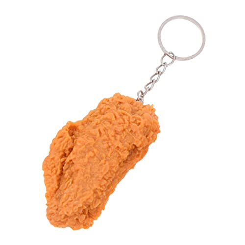 GALPADA Fried Chicken Schlüsselanhänger Aus Lebensechter Hähnchenflügel Für Taschen Rucksäcke Und Schlüsselbund Kreatives Und Lustiges Lebensmittel-Design Als Dekoration von GALPADA