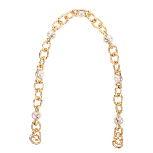 GALPADA Imitation Perlen Tasche Kette Metall Zubehör Verstellbar Handtaschen Ersatzriemen Für DIY Clutch Geldbörse Schmuck Anhänger von GALPADA