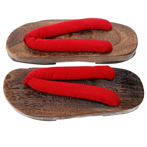 GALPADA Japanische Herren Clogs aus Holz Stylische Atmungsaktive Sandalen mit EVA Sohle Langlebige Hausschuhe Komfortabel und Modisch für Sommer und Freizeit von GALPADA