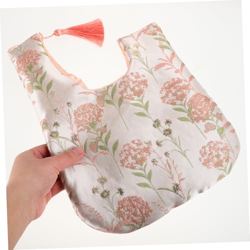 GALPADA Japanische Knot Bag Handgestrickt Kleine Handtasche mit Handgelenkband für Damen Tragbare Stofftasche im Vintage Stil für Hanfu Outfits und Alltag von GALPADA