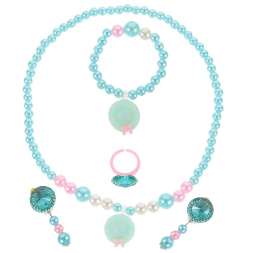 GALPADA Jewelry für Mädchen Schmuck aus Robustem Resin mit Verstellbaren Halsketten Armbändern Ringen und Ohrringen Langlebig Hautfreundlich für Partys und Alltag von GALPADA