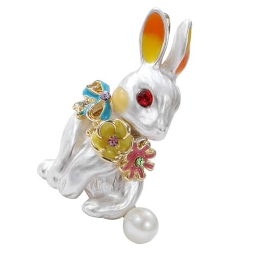 GALPADA Kaninchen Brosche Pin Metallbrosche Für Kleidung Hasen-anstecknadel Frühling Neujahr Urlaub Accessoire Für Frauen von GALPADA