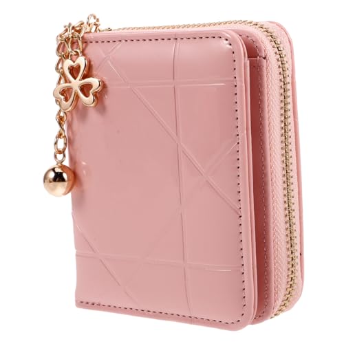 GALPADA Gesteppte Kleine Geldbörse Aus Pu- Für Damen Kreditkartenetui Mit Reißverschluss Münzfach Kompaktes Zweifach Gefaltetes Kartenetui Für Täglichen Gebrauch von GALPADA