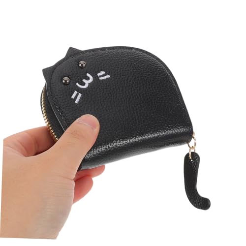 GALPADA Katzen-münzbörse mit Reißverschluss Mehrschichtige Geldbörse für Damen Kompakter Reise-Organizer Sicherer Kartenhalter Multifunktionale Brieftasche für Scheine und Münzen von GALPADA