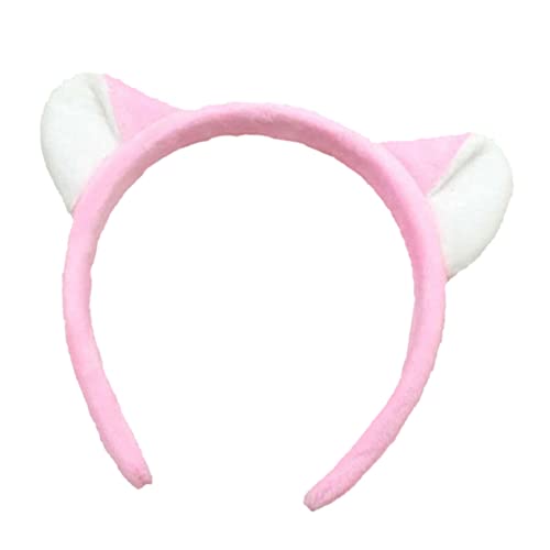 GALPADA Katzenohren Haarband Für Frauen Entzückendes Tierohr Design Leichtes Material Kopfschmuck Für Partys Und Cosplay Pink von GALPADA