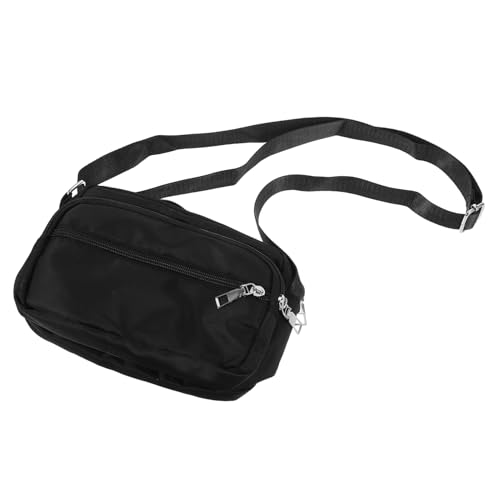 GALPADA Schwarze Umhängetasche Für Damen Leichtes Nylon Mehrere Fächer Organizer Für Persönliche Gegenstände Tragbar Über Den Körper Schulter Geeignet Für Arbeit Reisen Und von GALPADA
