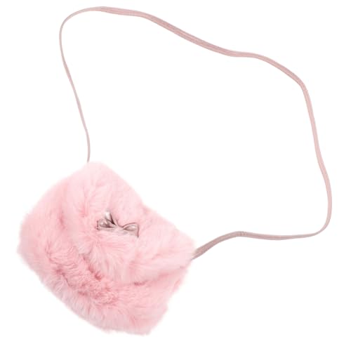 GALPADA Kleine Mädchen Umhängetasche Süße Tasche Pelzige Umhängetasche Für Handy Schlüssel Haarschmuck Geeignet Als Schultertasche Strandtasche Für Alltag Reisen Strandurlaube von GALPADA