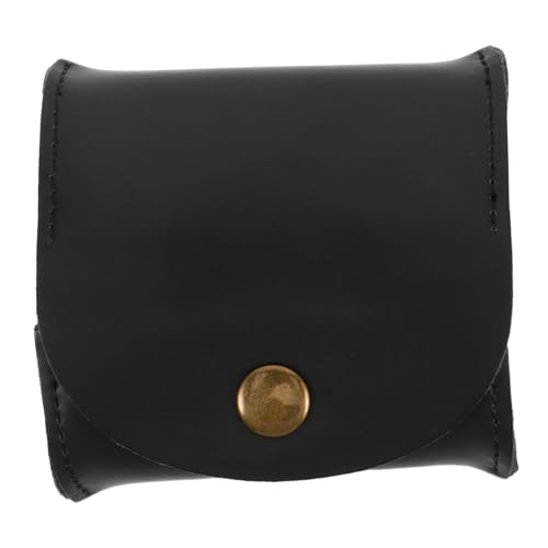 GALPADA Kleine Ohrhörer Tasche Damen Portemonnaie Mini Geldbeutel für Schlüssel Schmuck Reise Shopping Vielseitig Robust Stilvoll Japanischer Stil Schwarz von GALPADA