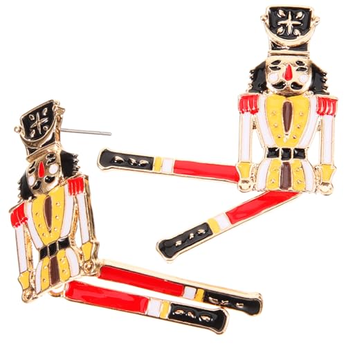 GALPADA Kleine Ohrstecker Damen Nutcracker Design Statement Schmuck Leichte Langlebige Ohrringe Geeignet für Geburtstage Hochzeiten Alltag für Frauen Teenager von GALPADA