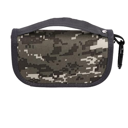 GALPADA Ködertasche Aus Eva-Material Camouflage-Muster Für Angeltasche Haken Und Köder Verstauen Leichtgewichtig Mit Karabiner Angelköderbehältertasche Robust Und Langlebig von GALPADA