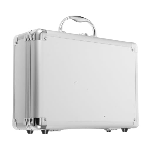 GALPADA Koffer Fall Gepäck hart Arbeiten gepolstert Tragen tragbar aufbewahrungskorb Aufbewahrungsbehälter Werkzeug-Aktentasche Aktentaschen aus Aluminium Aluminiumlegierung Silber von GALPADA