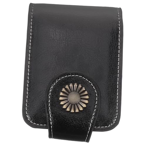 GALPADA Kompaktes Lippenstift etui mit Spiegel Leichte Make up Tasche für Frauen Praktischer Lippenstifthalter mit Knopfverschluss für Reisen Camping Partys und Alltag Tragbare von GALPADA