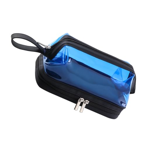 GALPADA Kosmetiktasche Doppellagig mit Reißverschluss Wasserdichtes TPU Material Tragbarer Kulturbeutel mit Aufhängeschlaufe für Reisen Dusche und Fitness für Frauen und Organisiertes von GALPADA