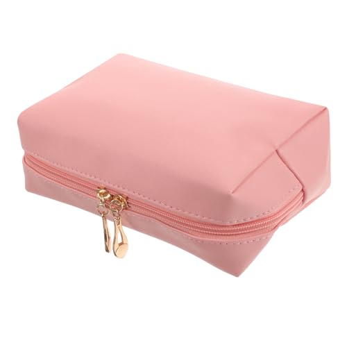 GALPADA Kosmetiktasche Make-up-Organizer-Tasche Reise-toilettenartikelbehälter Klarsichttaschen Für Die Reise Make-up-Beutel Für Damen Kleine Reisen Mäppchen Stoff Wasserdicht Rosa von GALPADA