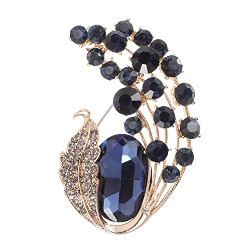 GALPADA Kristall Brosche Vintage Brosche Schmuck Brosche Mode Brosche Strassverzierungen Frauen Strass Broschen Strassbrosche Strass-Brosche Schal Stift Mantel schmücken Fräulein von GALPADA