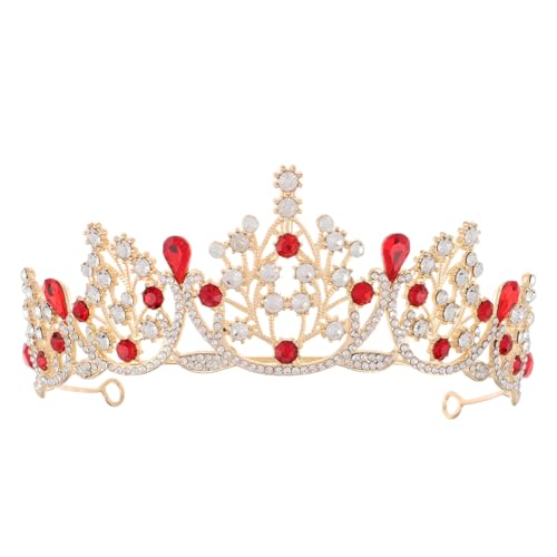GALPADA Kristallkrone Tiara Strass für Damen Prinzessinnen Haarspange Vielseitig für Hochzeit Geburtstag Ball und Kostümparty Komfortabel und Langlebig von GALPADA