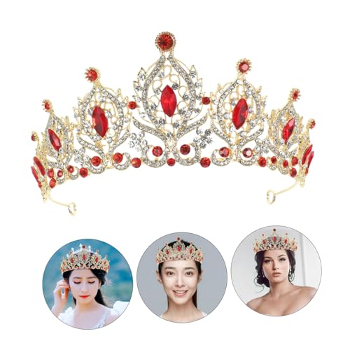 GALPADA Kristallkronen Stirnband Damen Braut Hochzeitsschmuck Glänzend für Geburtstag Fest Party Brautaccessoire von GALPADA