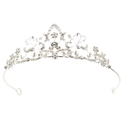 GALPADA Krone Haarschmuck für Bräute Strass-Stirnband Hochzeitsdekorationen Mädchen-Outfits Hochzeits-Tiara Glitzer Hochzeit Tiara Jahrgang Kopfbedeckung Kleid schmücken Fräulein Strass von GALPADA