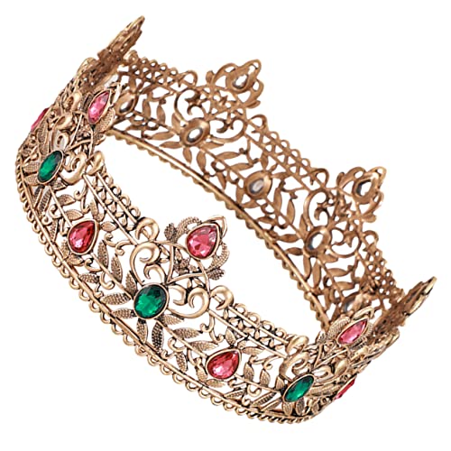GALPADA Vintage König Krone Für Männer Hochzeitskrone Cosplay Accessoire Gothic Design Für Party Und Engagement Komfortabel Und Leicht Zu Perfektes Für Besondere Anlässe von GALPADA