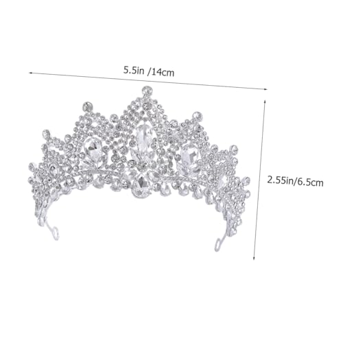 GALPADA Krone mit Strasssteinen Braut Tiara Haarschmuck für Damen Leichte und Langlebige Bridal Headwear Einzigartiges Design für Geburtstage Partys und Festliche Anlässe von GALPADA