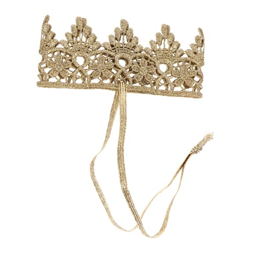 GALPADA Kronen Stirnband Goldene Diadem Haarschmuck Kleinkinder Foto Requisite Geburtstagskrone für Geburtstag Party Performance Zubehör von GALPADA