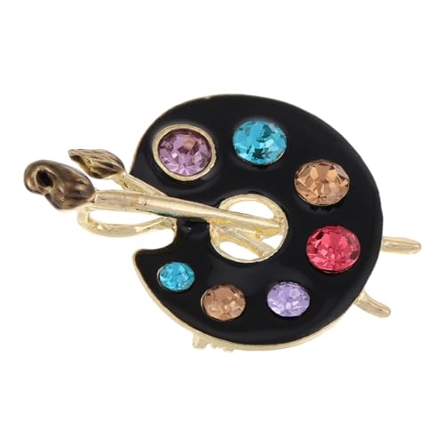 GALPADA Künstlerische Ölfarben Palette Brosche für Damen Hochwertige Anstecknadel für Anzüge Kleider Besondere Anlässe Modisches Accessoire mit Sicherem Halt Einzigartigem Design von GALPADA