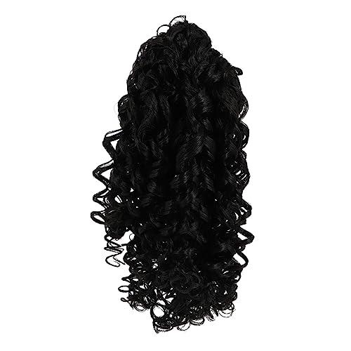 GALPADA Kurzer Lockiger Pferdeschwanz Haarteil für Damen Elastisches Netz Vielseitige Haarverlängerung für Hochzeiten Partys oder Alltag mit Clips für Sicheren und Stylischem Look von GALPADA