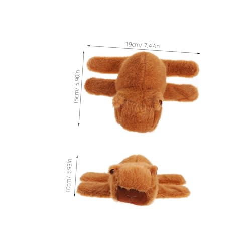 GALPADA Kuscheliges Plüsch Tier Slap Armband mit Kapibara Motiv Weiches Stofftier Partyarmband Einfach Anzulegen für Tierpartys Halloween und Geburtstagsfeiern Bequem und Warm zu Tragen von GALPADA