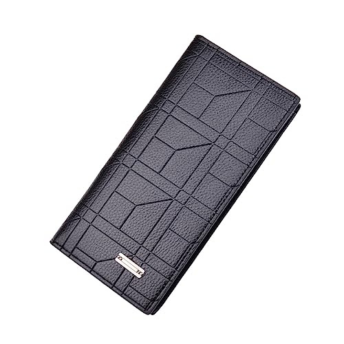 GALPADA Lässige Herren Geldbörse Langlebigem PU mit Mehreren Kartenfächern Praktischem Reißverschluss und Münzfach Schlankes Design für Alltag und Business Dunkelbraun von GALPADA