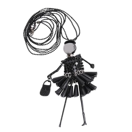 GALPADA Lange Cartoon Halskette für Frauen Lustiger Kristallanhänger Schwarz Leicht und Vielseitig für Partys Reisen und Festivals GALPADA Lange Cartoon Halskette für Frauen Lustiger Kristallanhänger Schwarz Leicht und Vielseitig für Partys Reisen und Festivals von GALPADA