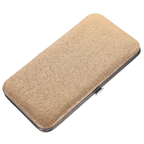 GALPADA Lash Tweezer Case Goldfarbenes Aufbewahrungs etui für Wimpernpinzette Tragbare Kosmetiktasche für Eyelash Grafting Tools Organizer für Damen von GALPADA